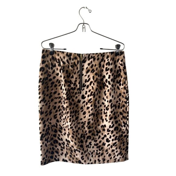 Philosophy animal print skirt sz10 no flaws or defects gold back zipper professi - Picture 3 of 9